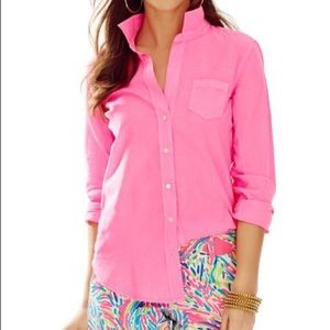 Lilly Pulitzer Anna Maria Pink Top